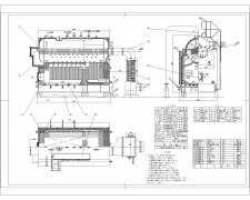 生物质蒸汽锅炉图纸(型号:DZH1-1.25-T)
